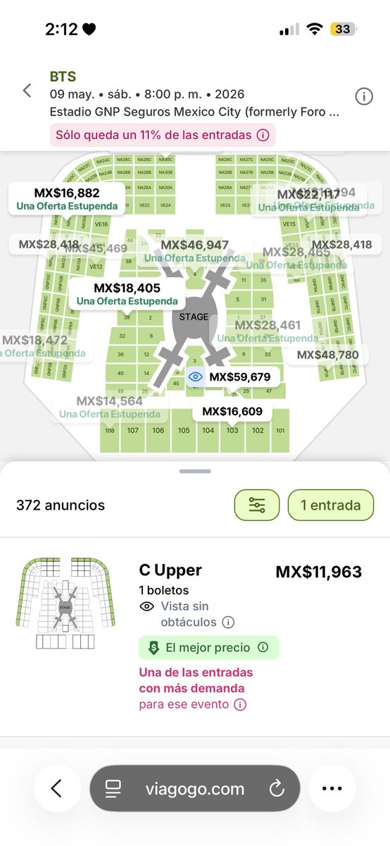 Hobbseok_'s tweet image. Principalmente esta madre de viagogo, hay que tirar esta cosa y no siga comprando. 

Recuerden que si compran están apoyando a esta actividad no mamen. 

viagogo.com/ww/Concert-Tic…