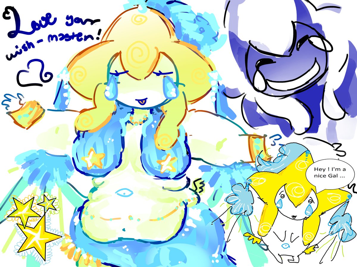 frailweek's tweet image. If you don't accept beautiful fem jirachi in your soul You will live in misery forever and ever #startersmovieunleashers