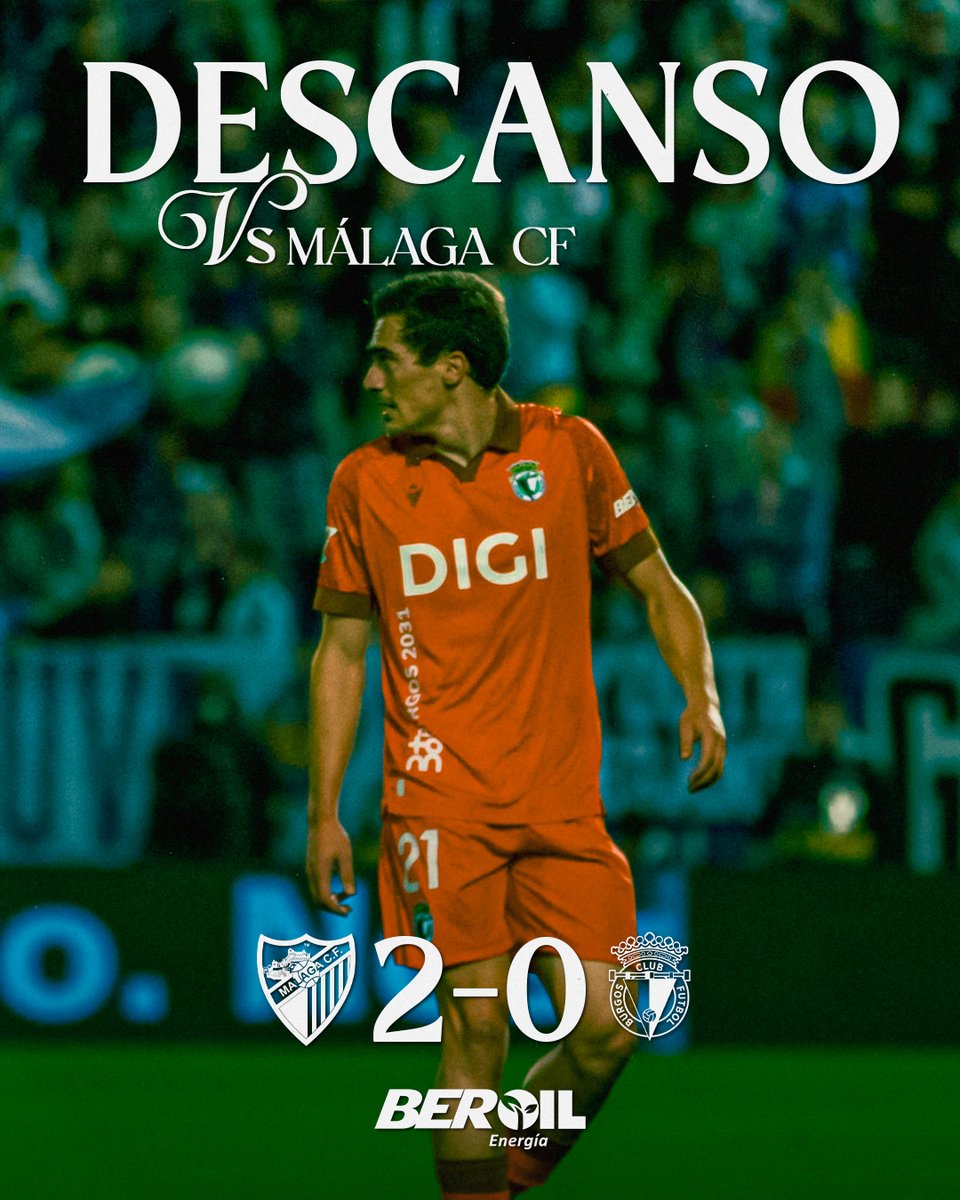 Burgos_CF's tweet image. 2️⃣-0️⃣ | ⏱️ 45’ | DESCANSO en La Rosaleda

#MálagaBurgosCF
#BurgosCF