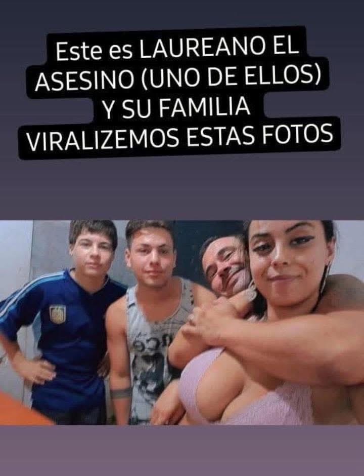 Las caras de los asesinos de Jeremias y sus padres. Condena y justicia social.