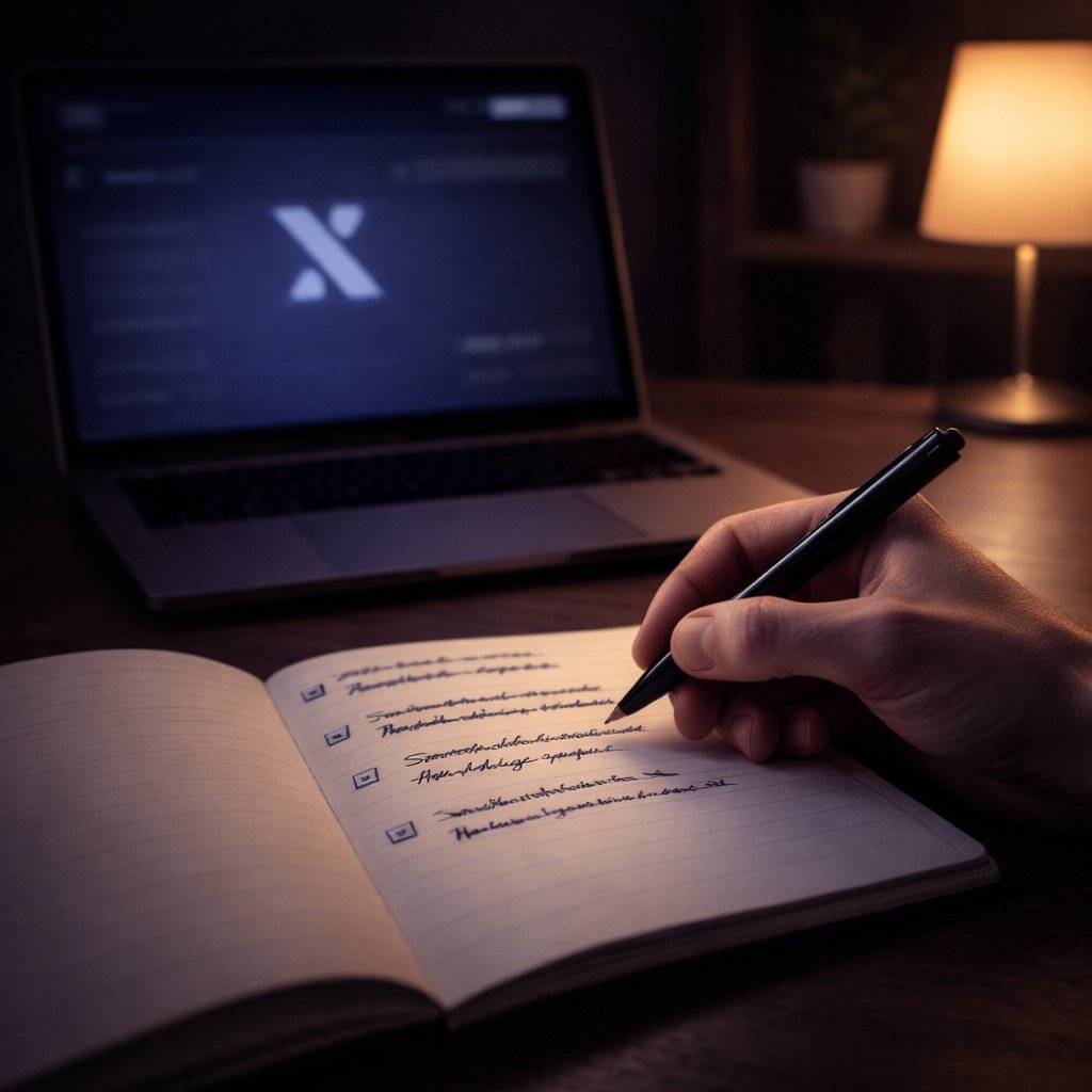 camalcode's tweet image. 🌙Cierre del Día 19: Palabra a palabra.

Hoy entendiste que tu sistema en X no es solo cantidad de posts, es calidad de frases. 
Cada mejora en tu copy se acumula y fortalece tu branding y tu capacidad de vender mañana. 
Comenta “DIA19 OK” si sigues en el reto y guarda este post.…