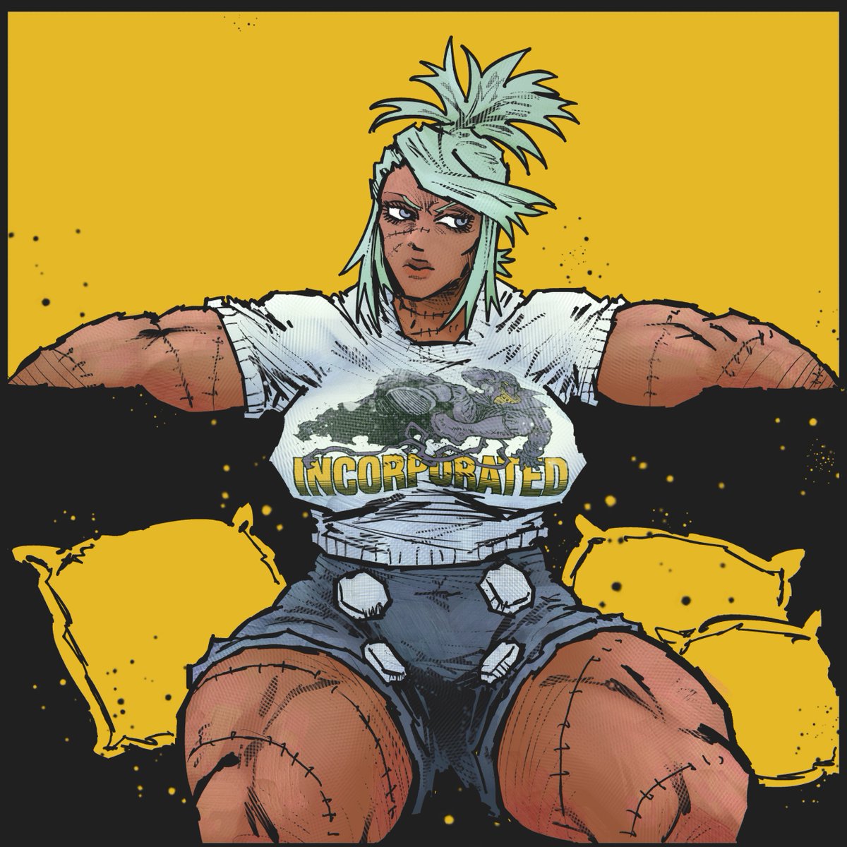 azoinab's tweet image. Bria on da couch.
#incorporatedcomic