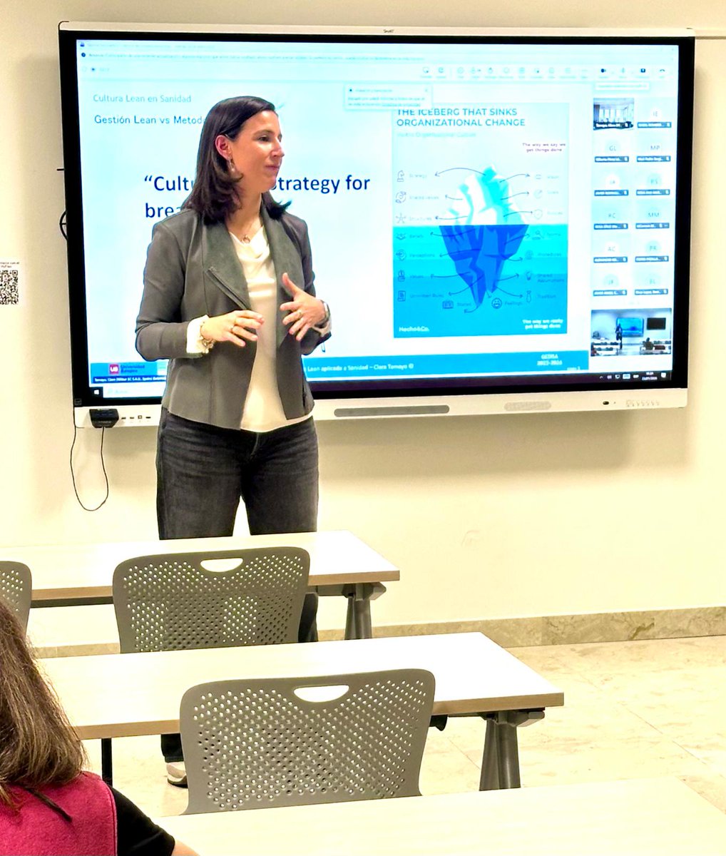 SEDISA_NET's tweet image. 👋Primera clase del año en #GEDISA  con @Clara_TamayoF explicando cómoutilizar la metodología #Lean en un #SADC 📖