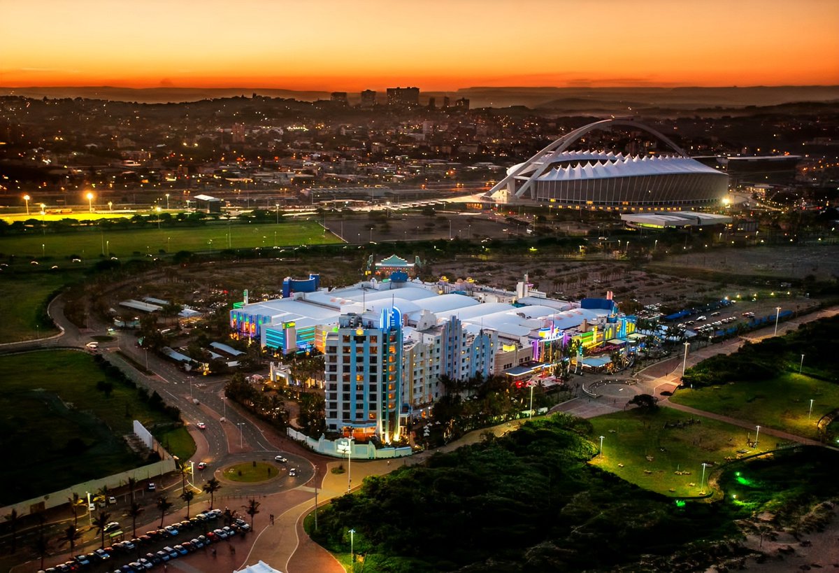 Durban, South Africa. ❤️🇿🇦

Sun Coast Casino with a view of Moses Mabhida Stadium.