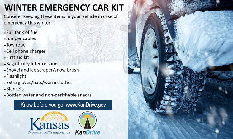 KansasCityKDOT's tweet photo. Snow, wind and freezing temps will likely make for hazardous conditions this weekend. If possible, stay home and avoid non-essential travel. If you must be out, be sure to have an emergency kit in your vehicle.

▶️https://t.co/3rSTXMwElo for the latest road conditions. https://t.co/AUUp0zyCzv