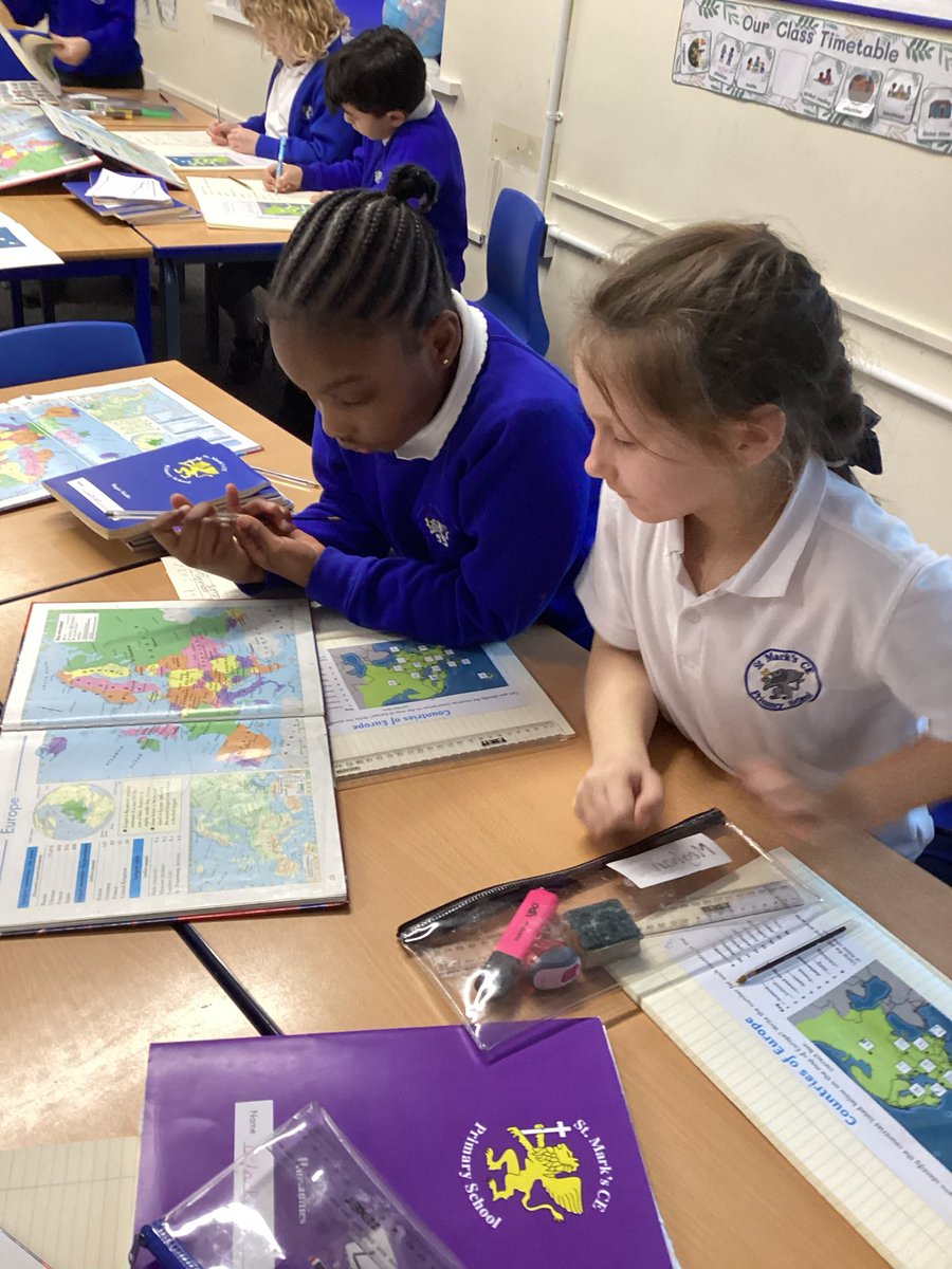 StMarksCEWigan's tweet image. In Geography this week, Y3-Elmers explored the continent of Europe and used atlases to locate different countries and their capital cities.

#creatingabetterfuture