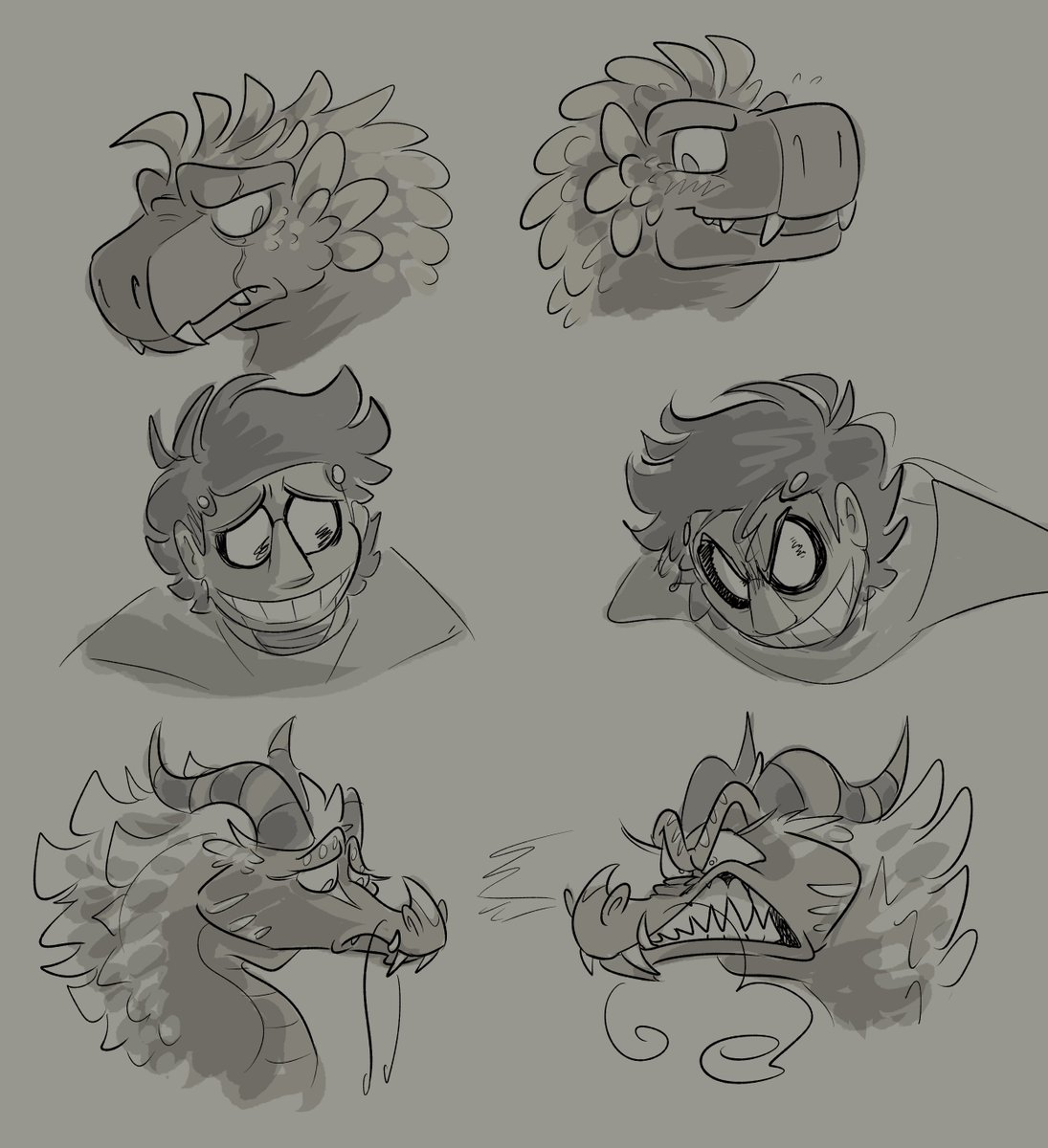 wretched beast doodles

#art #oc