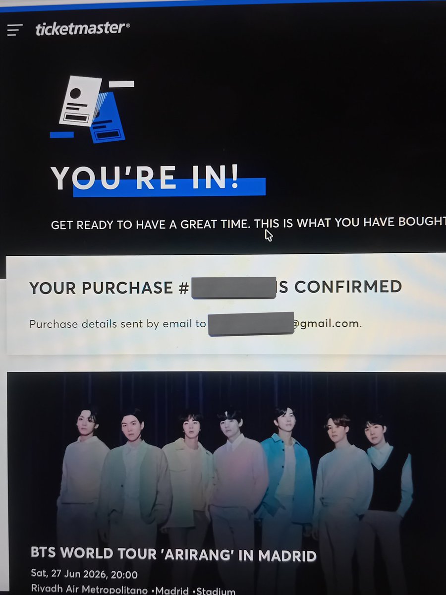 mhereonlyforbts's tweet image. ARMYS IM HAPPY TO TELL YOU THAT AFTER 8 YRS OF BEING AN ARMY I GOT MY TICKET AND I WILL FINALLY SEE MY TANNIES OMG😭🫶🫶