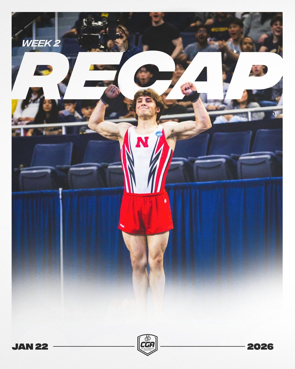 CollegeMGym's tweet photo. 📖 READ: WEEK 2 RECAP

Before we head into W3, look back at the Open meets from last weekend and how the rankings shake up! https://t.co/vgQIgdLqe4