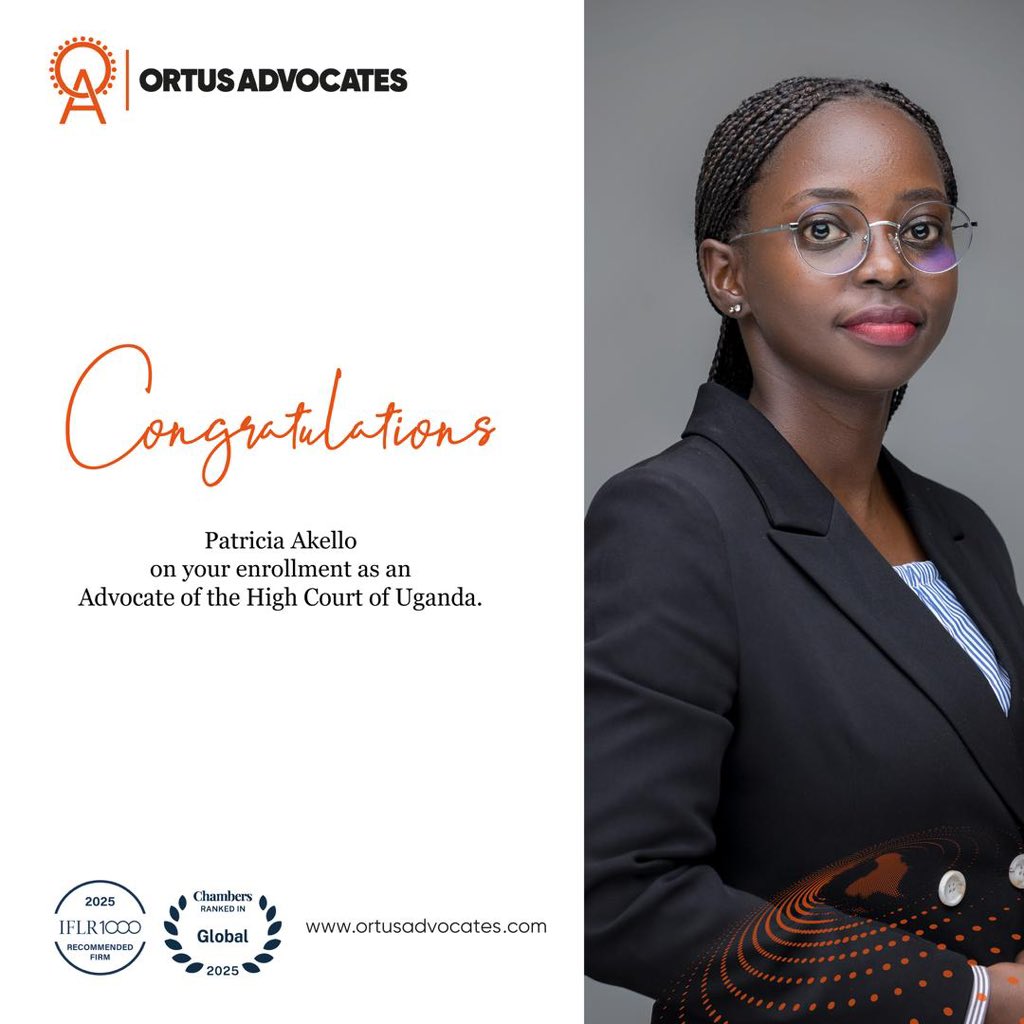 OrtusAdvocates's tweet photo. On behalf of the entire team at Ortus, we extend our warmest congratulations to our @Trishaakello on her enrollment to the Bar.

This is a significant milestone that reflects her hard work, dedication, &amp; talent. We are incredibly proud to have her as part of our team.

Well done! https://t.co/gfSfO3srQj