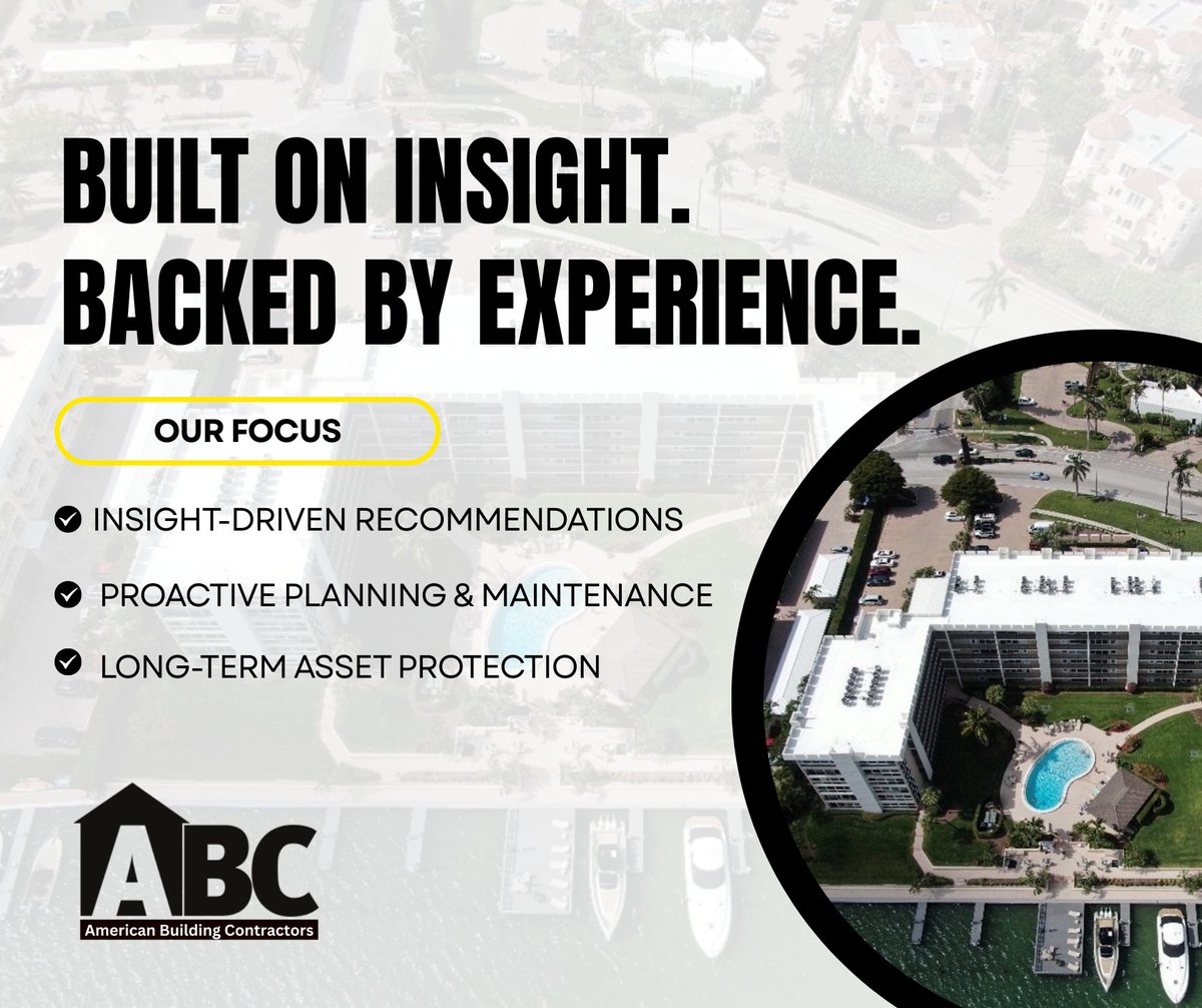 ABCwillhelp's tweet image. Roofing decisions are driven by insight, experience, and long-term strategy. We combine practical knowledge and expertise to help customer extend roof life. Learn more: abcwillhelp.com.

#RoofingIndustry #CommercialRoofing
