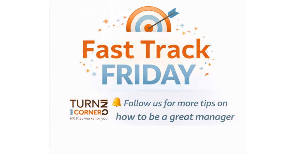 Fast Track Friday Management Tip 💡

Engagement increases when people feel competent, connected, and committed.
Which one do you think is hardest to build on a team
Competence, connection, or commitment? 
turningthecornerhr.com/training/fast-…