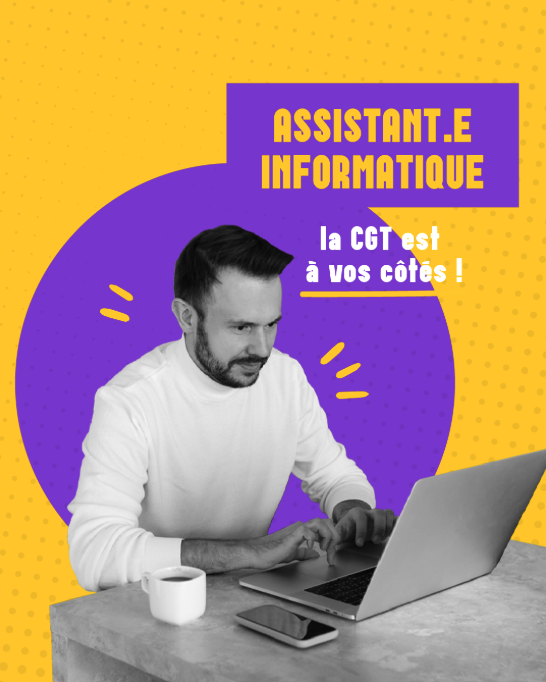 La #CGT soutient les #AssistantsInformatiques ✊ ! Ils méritent reconnaissance et meilleures conditions. La #CGTSAP défend tous les salarié·es du particulier employeur. cgt.smartp.com/sap/syndiquer/  #ConditionsDeTravail #Solidarité #Syndicat