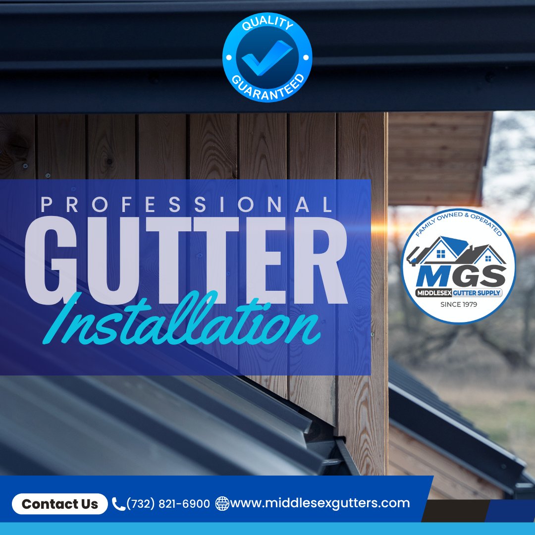 middlesexgutter's tweet photo. We offer professional gutter installation near you! 
Ensure your home is protected with expertly installed gutters that provide efficient water drainage and long-lasting durability. At MGS, we specialize in seamless gutters designed to prevent leaks and enhance curb appeal. https://t.co/jjt5Z4Qnqk