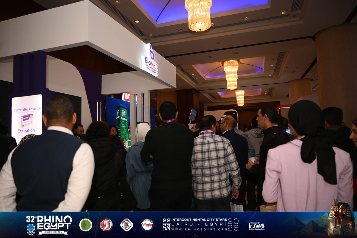 RhinoEgypt's tweet photo. The Exhibition area is still ON, marked by expert collaboration and thought‑provoking discussions that continue to shape the future of rhinology.

Only few moments separating us from wrapping up this marvelous edition, tune in for more!

👉 𝑾𝒆𝒃𝒔𝒊𝒕𝒆: https://t.co/ATnDJV3TQP https://t.co/EGIUJf0XYa