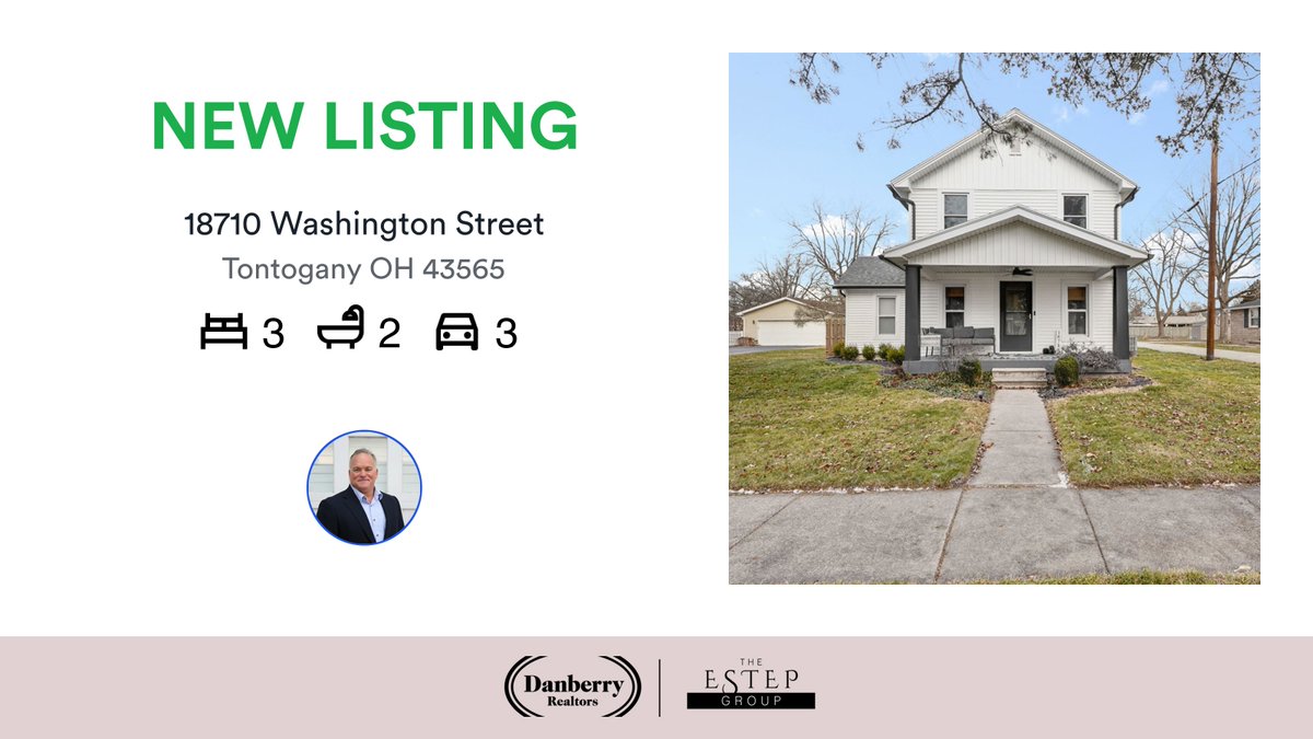 🛌 3 🛀 2 🚘 3
📍 18710 Washington Street, Tontogany, OH, 43565

My latest listing on RateMyAgent.
OH 2014004237
rma.reviews/sq765i84a3vi

...
#ratemyagent #realestate #The_Danberry_Co