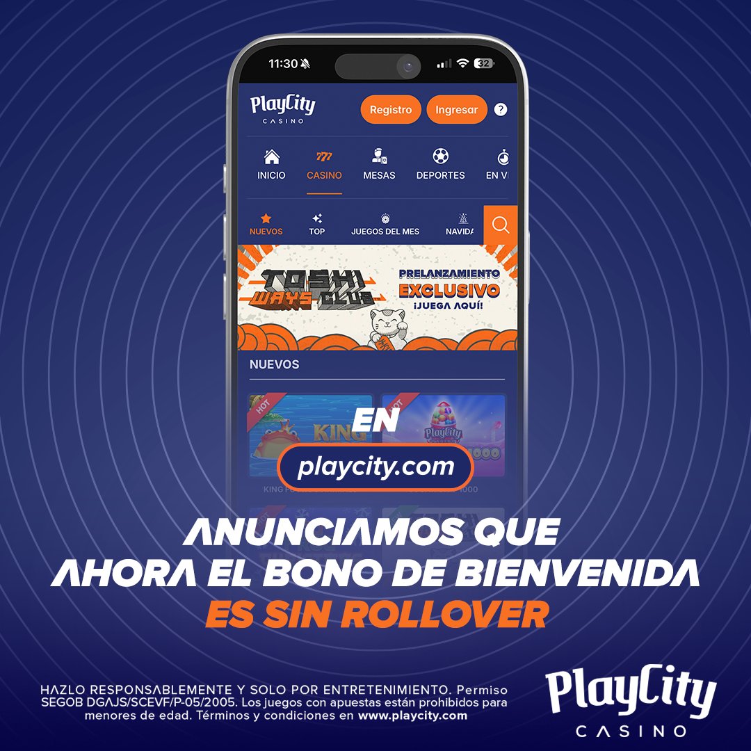 En playcity.com puedes usar tu FreePlay desde la primera jugada para que tengas mucha más emoción.

#PlayCityCasinoOnline