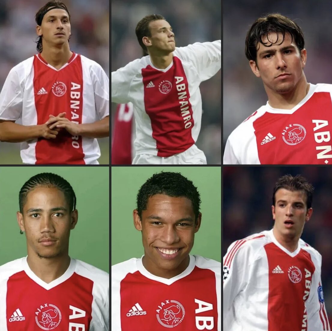 Ajax 03/04 ✨

Ibrahimović (22) Sneijder (19) Maxwell (22) Pienaar (21) De Jong (19) van der Vaart (20)