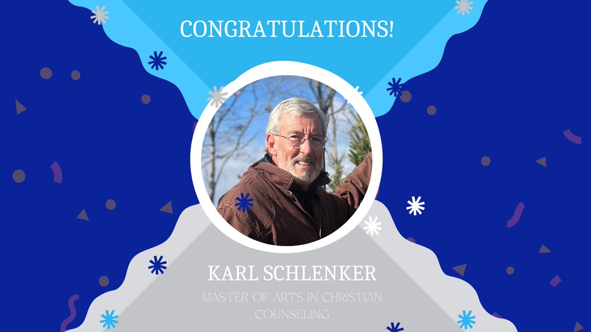 drrayself's tweet image. Congratulations to Karl for finishing his master's degree in Christian Counseling!