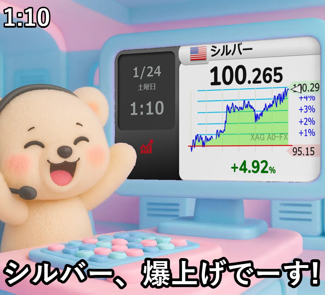 月曜の朝に110ドルでもういいよ。