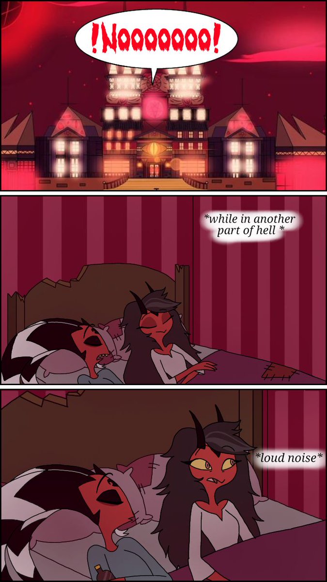 drawingrebecca's tweet photo. The lost princess AU, the kidnapping pt.2
"Originally I was going to put the cherubs as those responsible for the kidnapping but I had difficulty drawing them, so I decided on the exterminating angels."
#HazbinHotel #lucifer #charliemorningstar #HelluvaBoss #buckzo #tilla https://t.co/F5eEskDsJm