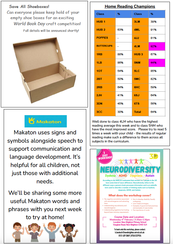NewBrightonPS's tweet photo. This week's newsletter 😊 Download the full version from the school website https://t.co/8ISbxO6KIv https://t.co/6nPwy6bJNK