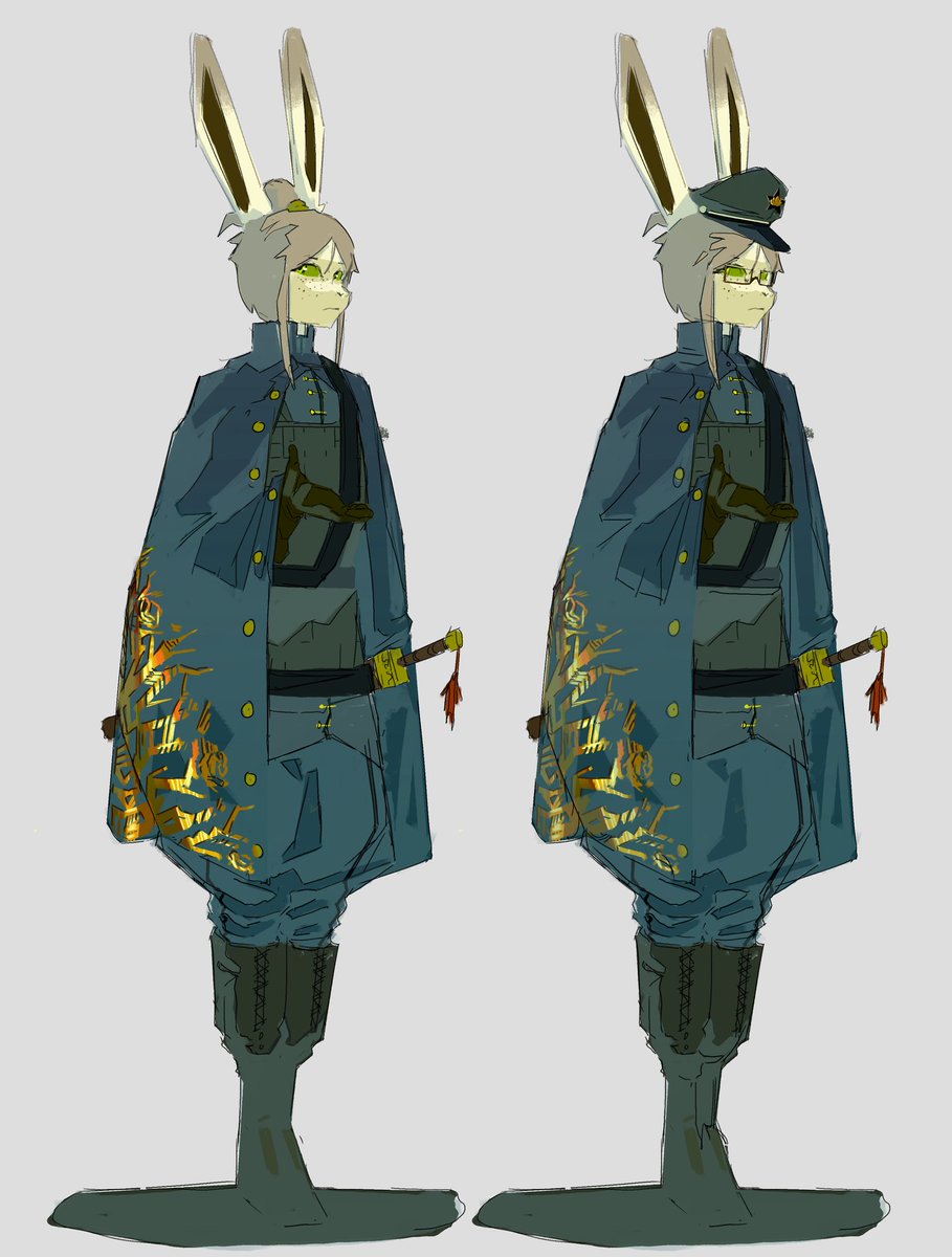 Another for <a href="/nolifetabbycat/">triptych</a>, pretty officer bunnay :D