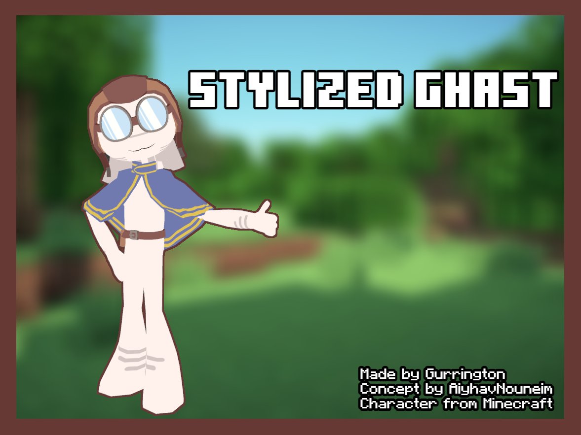 i made <a href="/AiyhavNouneim/">𝐀𝐢𝐲𝐡𝐚𝐯 𝐍𝐨𝐮𝐛𝐫𝐞𝐢𝐲𝐧</a>  stylized ghast from minecraft because it looked fun to make (it was, also im planning to make it a public avi for vrchat) #VRChat  #Minecraft  #fanart