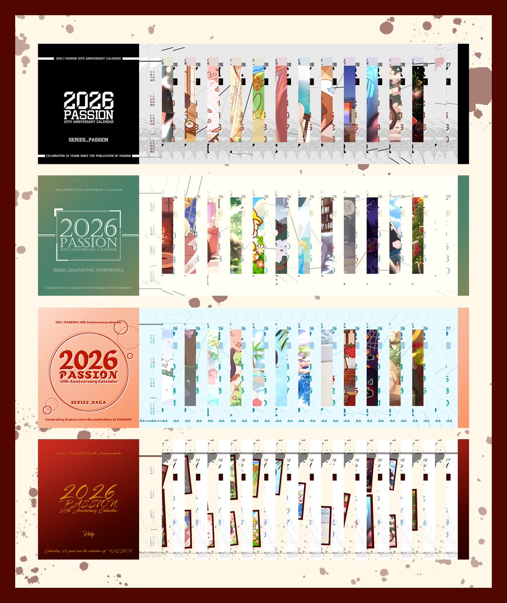 PASSION : 20th Anniversary Calendar tweet media