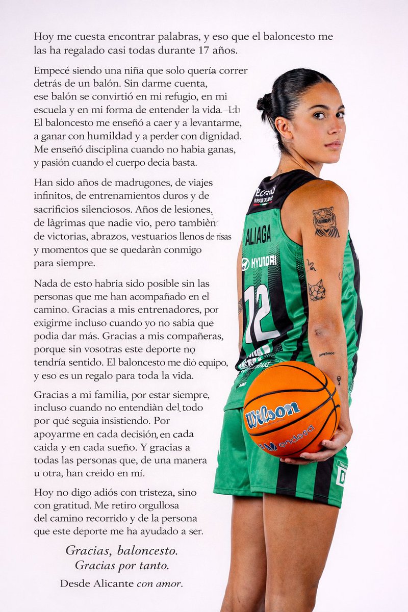 Querido baloncesto gracias por todo.
Desde Alicante con Amor ❤️