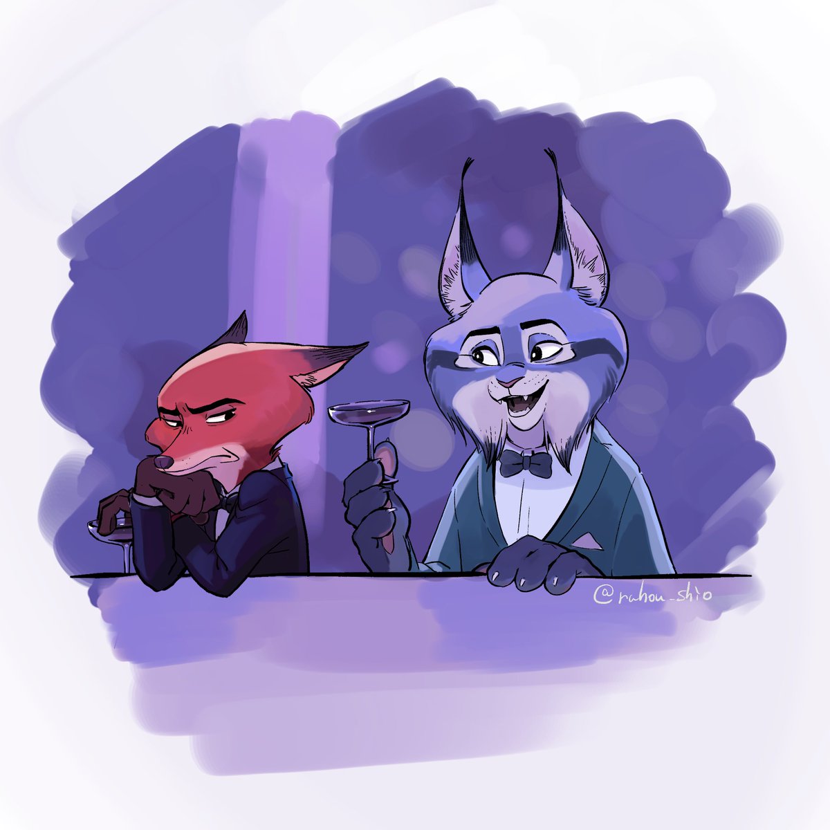 🐱「ニック、乾杯しよう！」🥂