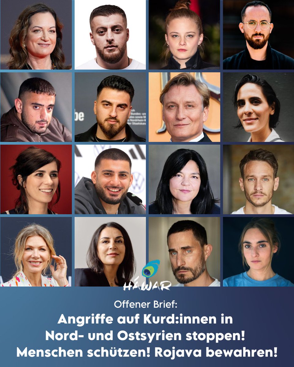 Offener Brief von <a href="/HawarHelp/">HAWAR.help</a> und zahlreichen prominenten Stimmen: Gefährliche Angriffe auf Kurd:innen in Nord- und Ost-#Syrien stoppen! Menschen schützen! #Rojava bewahren!

📨Hier lesen:
mailchi.mp/hawar.help/off…

Mit einem offenen Brief wendet sich <a href="/HawarHelp/">HAWAR.help</a> wegen der akuten