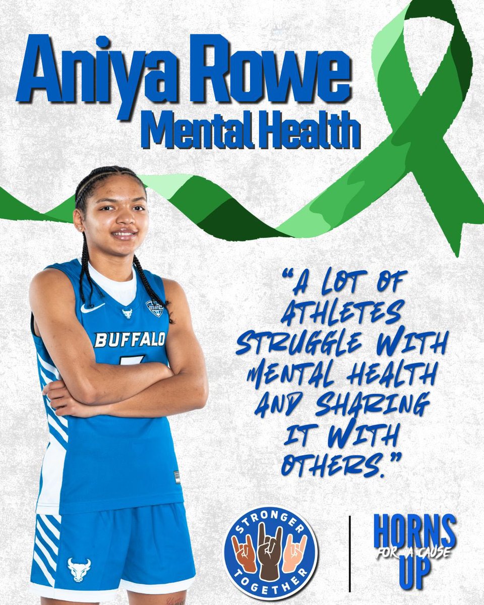 UBuffaloWBB's tweet photo. “𝐇𝐨𝐫𝐧𝐬 𝐔𝐩 𝐅𝐨𝐫 𝐀 𝐂𝐚𝐮𝐬𝐞” 

At tomorrow’s game, our players will wear colored shoelaces representing a cause that’s important to them.

Come out and show your support to the team and to all those who are in the fight. 

A thread 🧵 ⬇️ https://t.co/SNTnQSVG1x