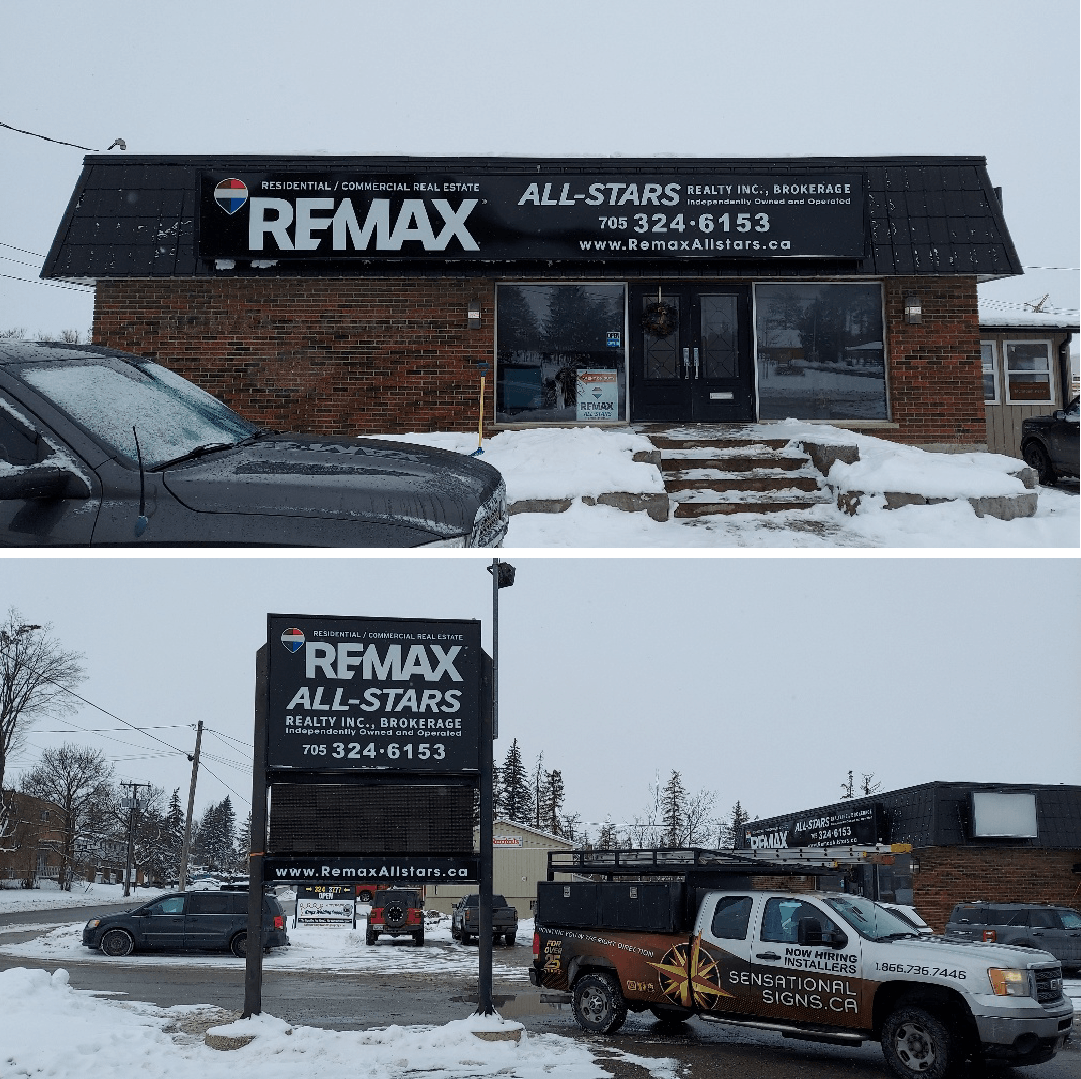 SenSigns's tweet photo. A fresh REMAX rebrand deserves signage that stands out. We completed both the building sign and street sign for a newly updated office. REMAX teams, we have got you covered from A to Z. Sensational Service. Sensational Quality. #SensationalSigns #REMAXRebrand #CommercialSignage https://t.co/GsAdApJL23