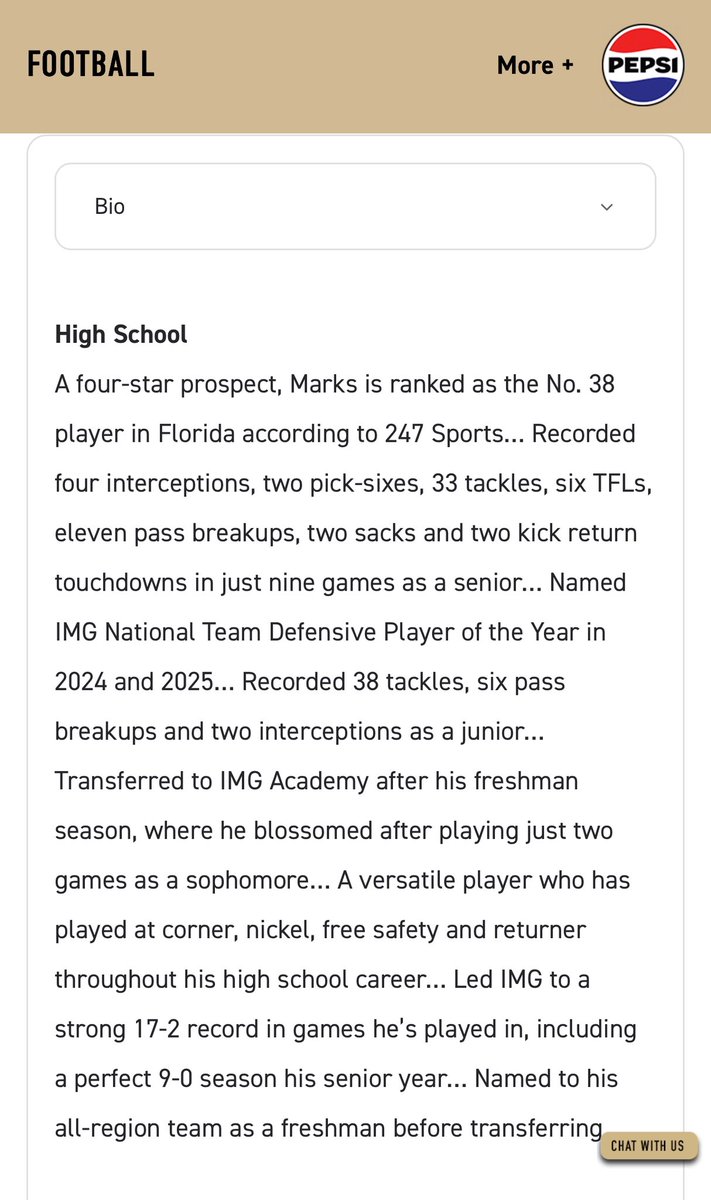 Aj Marks C/O 2026 IMG DB/ATH tweet media