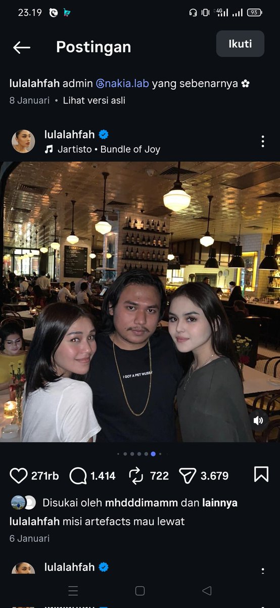 monetarieee's tweet photo. @akunyakul Dan Lula posting baru2 ini, gimana perasaan Keanu sekarang😭 https://t.co/A6twjgu1Yb