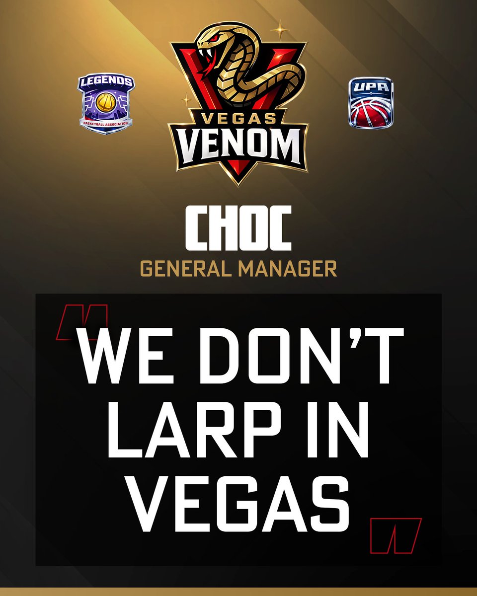 TheLBALeague's tweet photo. Announcing the Vegas Venom and the GM!

@choc 

Sin City welcomes the new team into Season 1!

Draft Day: January 30th

Weekend 3 Combine Tournament Details Coming Later Today👀

Stay Tuned and Sign Up! https://t.co/6kqQBf8aqS
