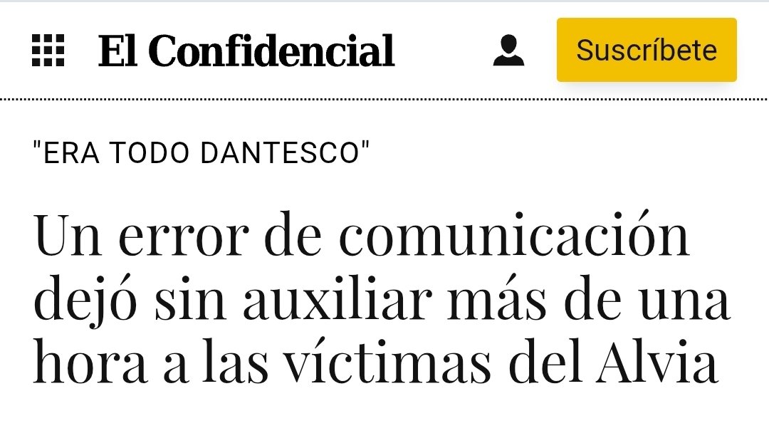 Llamaron "asesino" a Mazón por emitir tarde la alerta de la DANA, y resulta que muchos pasajeros del Alvia estuvieron una hora agonizando y muriendo sin que nadie supiera que estaban ahí.
¿¿EN SERIO NO VA A DIMITIR NADIE DEL GOBIERNO??
#OscarPuenteDimisión