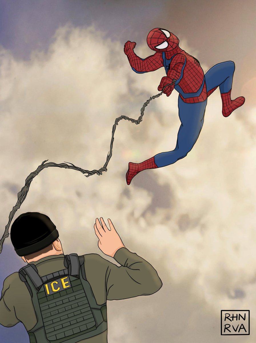 rhnrva's tweet photo. Spider-Man vs ICE
#spiderman #fanart https://t.co/uDC6OJ4uQu