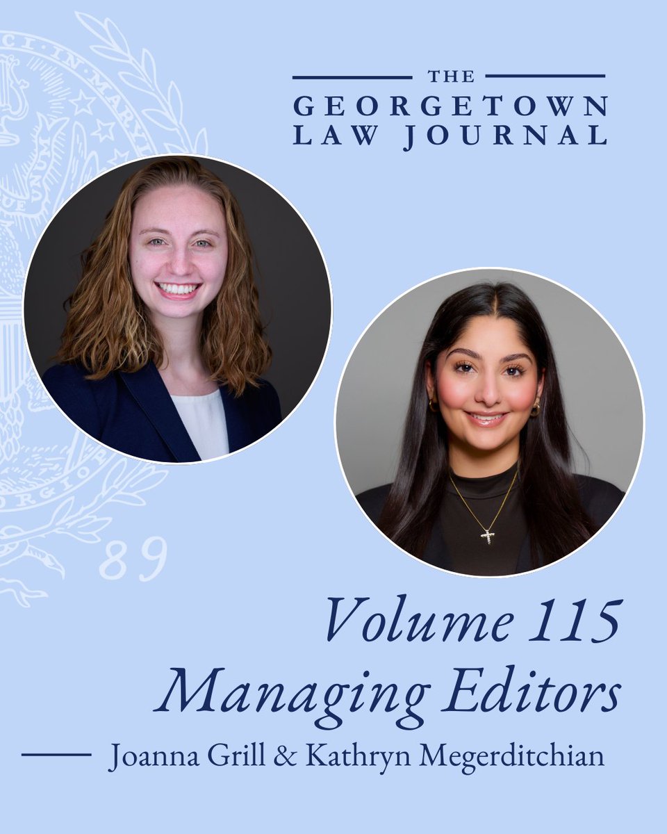 The Georgetown Law Journal tweet media
