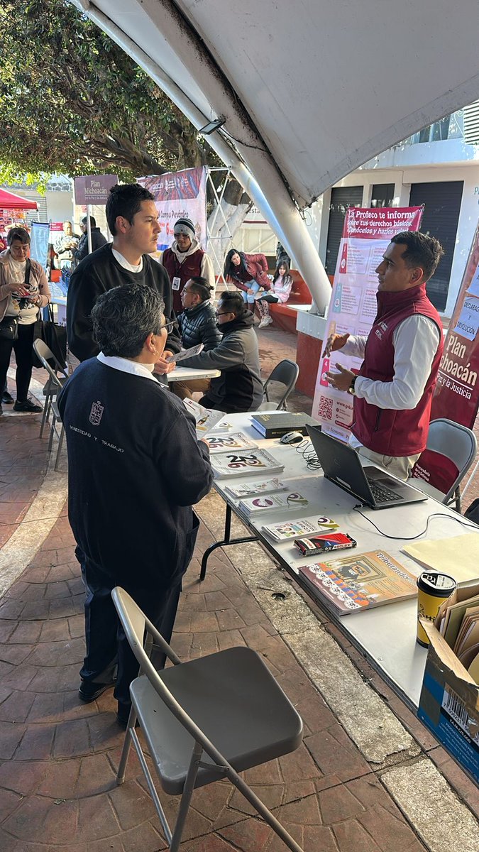 #AgendaPRODECON 📅

Como parte de las acciones del #PlanMichoacán por la Paz y la Justicia, fortalecemos nuestro trabajo para asegurar a las personas contribuyentes una atención accesible y especializada, garantizando en todo momento la protección de sus derechos fiscales.👩‍💻