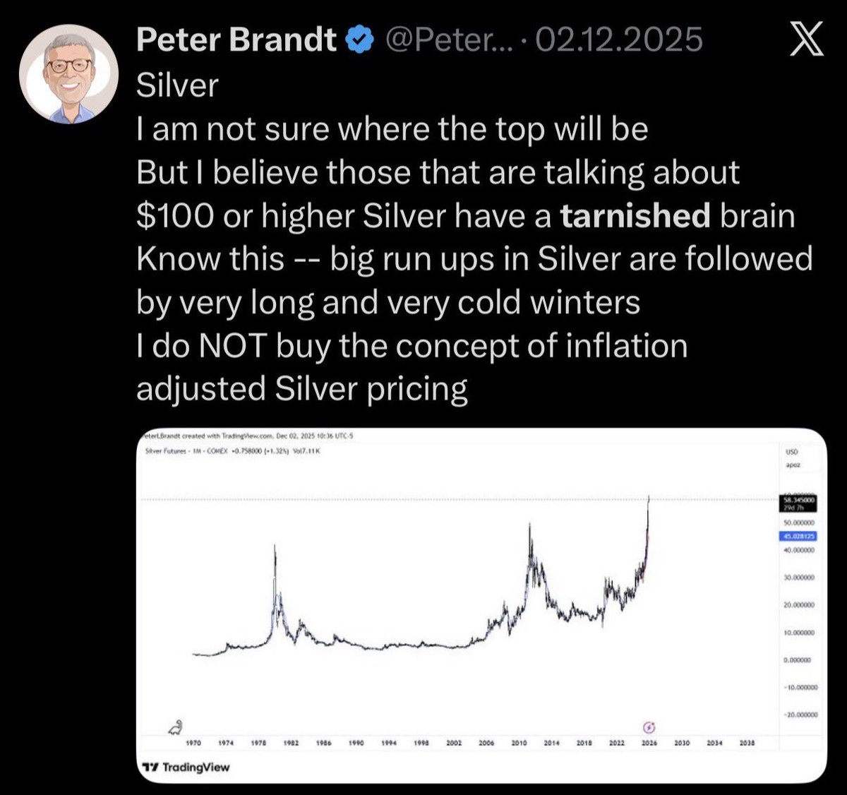 goldseek's tweet image. Happy Tarnished Brains Fellow Silver Bugs!!!