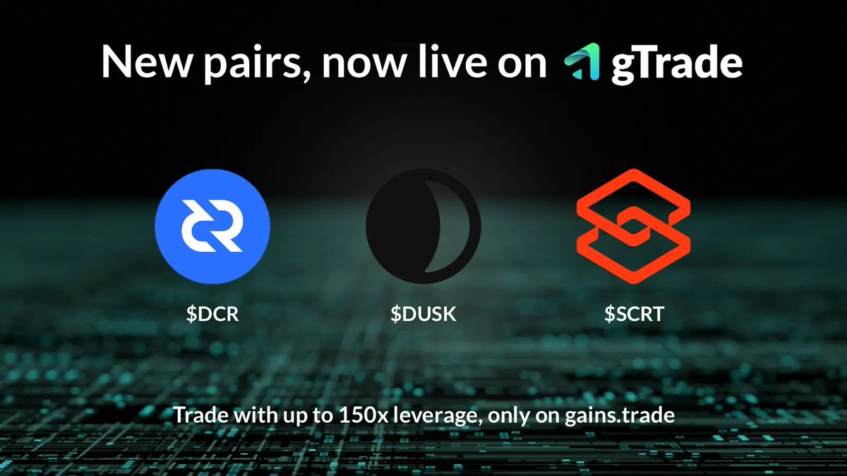 gTrade | Gains Network 🍏 (@GainsNetwork_io) / Posts / X