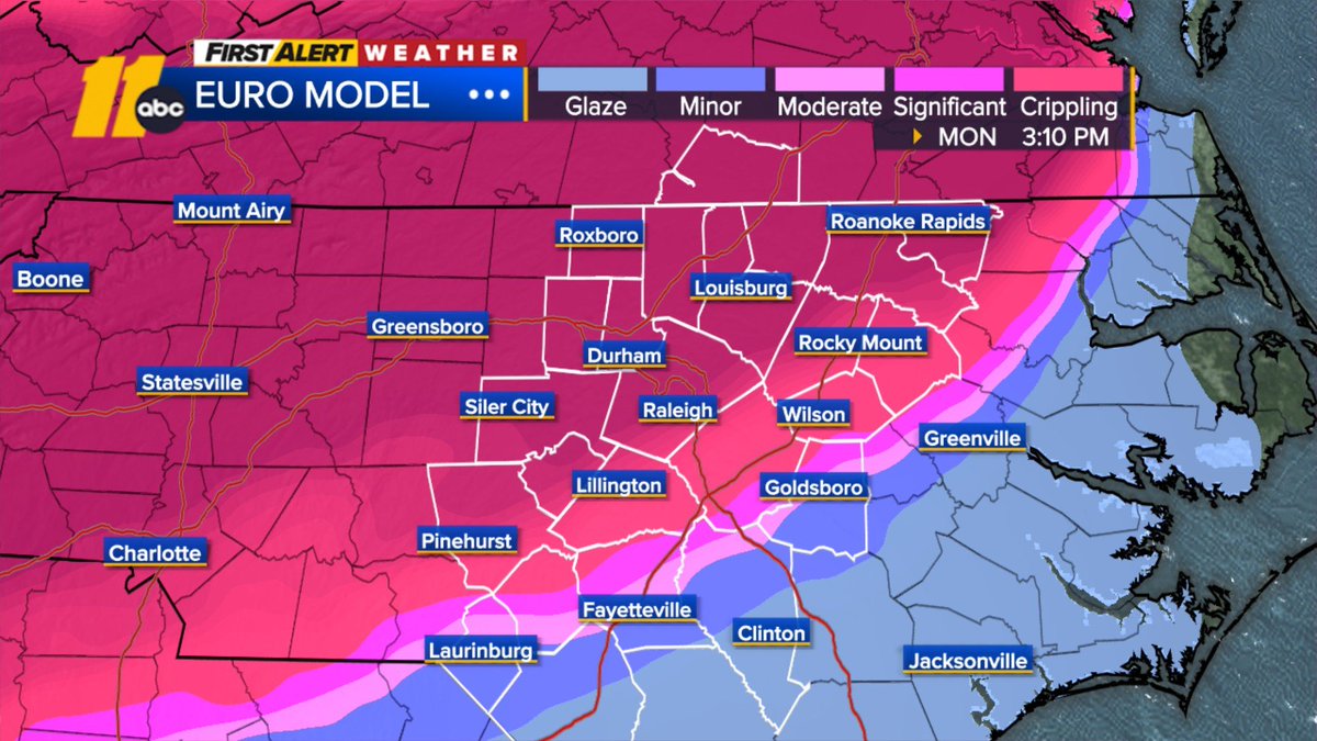 Crypt_OCoin's tweet image. NC is so unfamiliar with giving forecasts that include winter precipitation, that my area forecast is "crippled".  Thanks for the info...