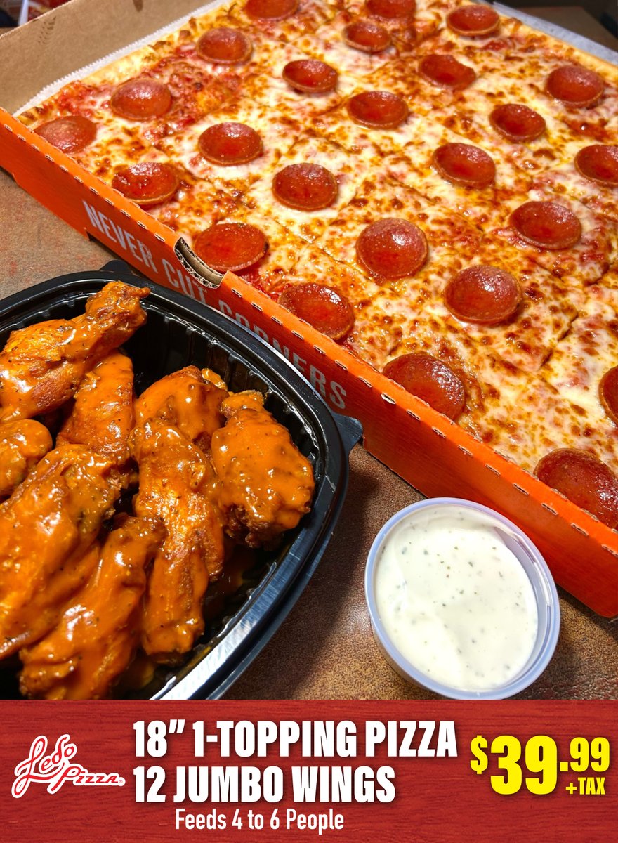 LedoPizza's tweet image. ‼️ FRIDAY GIVEAWAY ‼️
Enter our $100 Ledo Pizza Gift Card GIVEAWAY - SHARE and COMMENT on this post by TONIGHT at 9:59PM EDT (January 23rd, 2026) and be entered to win a $100 Ledo Pizza Promotional Gift Card. One winner will be chosen! Please BE AWARE of spam comments. Good Luck!…