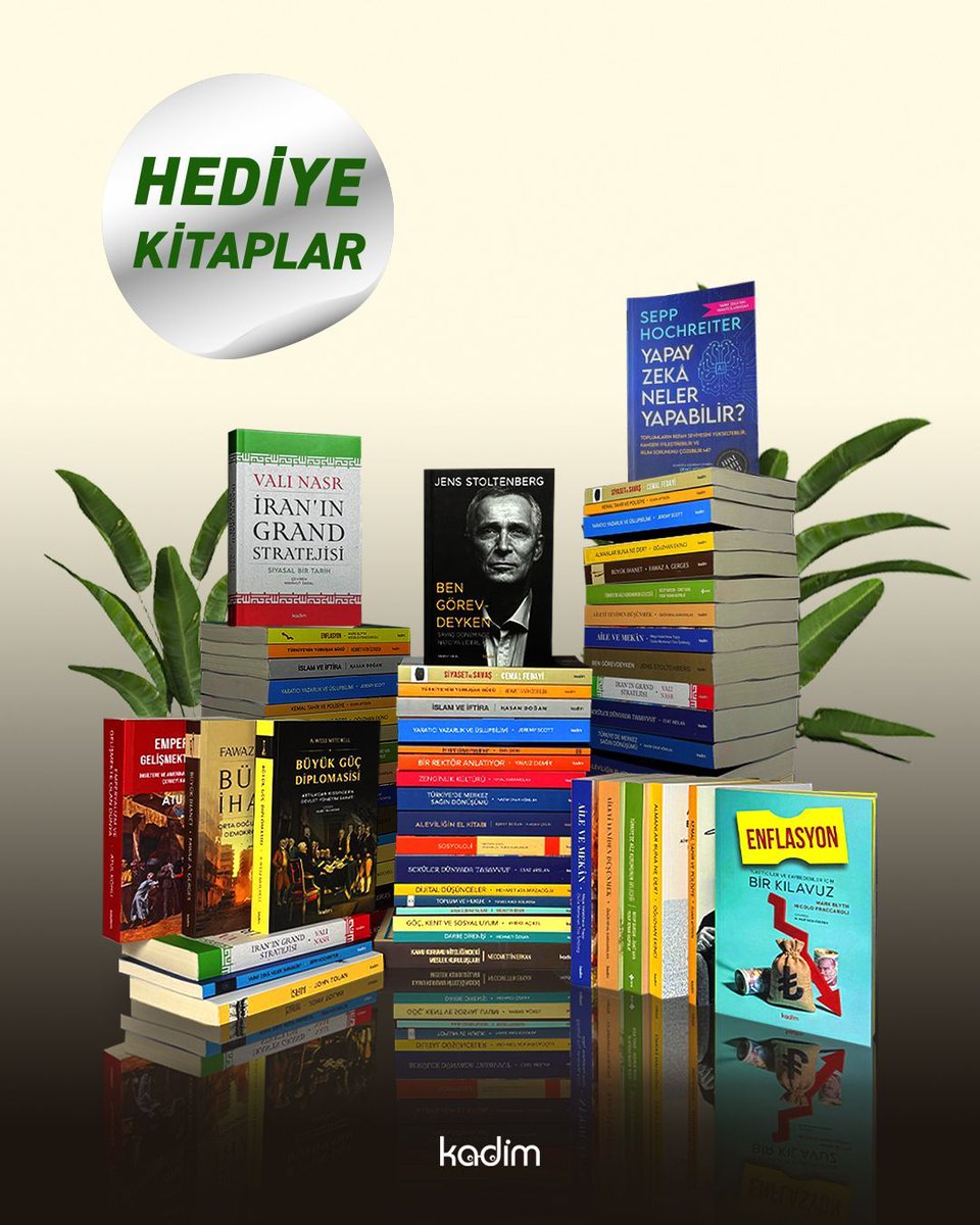 📚 Kadim Yayınları’ndan 10 takipçimize, seçecekleri 10 kitap hediye! 

Katılmak için:
✅ Bizi takip edin
✅ Yorumlarda 3 arkadaşınızı etiketleyin
✅ Gönderiyi beğenin
🔄 RT’leyin ve kaydedin

✨ Twitter üzerinden yapılan çekilişi kazanan okuyucularımız 30 Ocak 2026 tarihinde