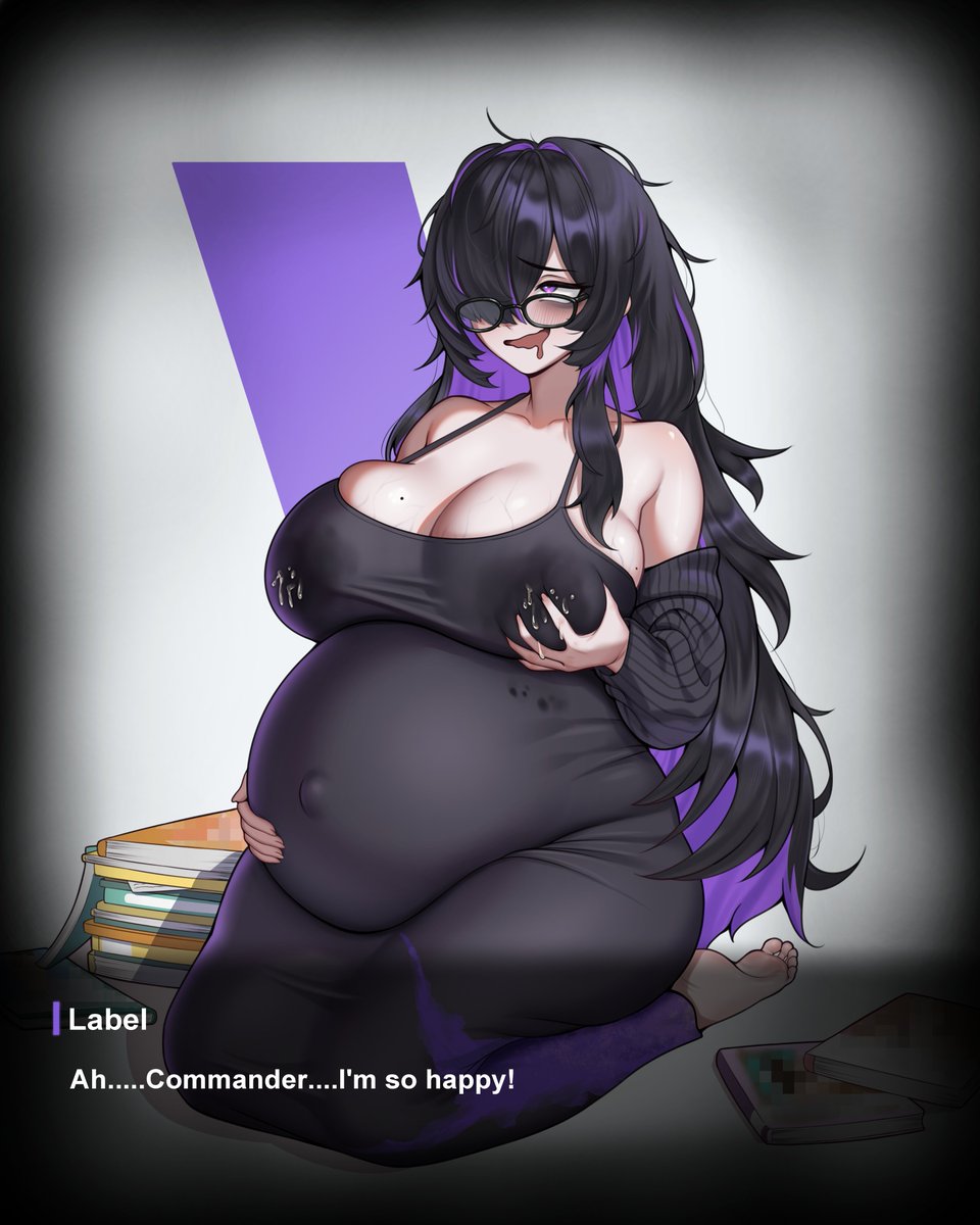 Preg Label  (commission for <a href="/Crystal_Railway/">Caffeinated Wanderer</a> )

#NIKKEfanart
