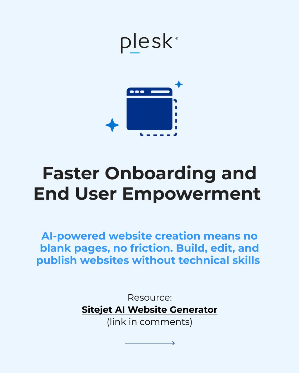 Plesk's tweet image. Happier hosting customers means fewer tickets!

From instant website creation to faster performance and built-in commerce, Plesk helps you deliver smoother customer experiences. 

Swipe through our carousel to see how to improve your customer experience with Plesk!