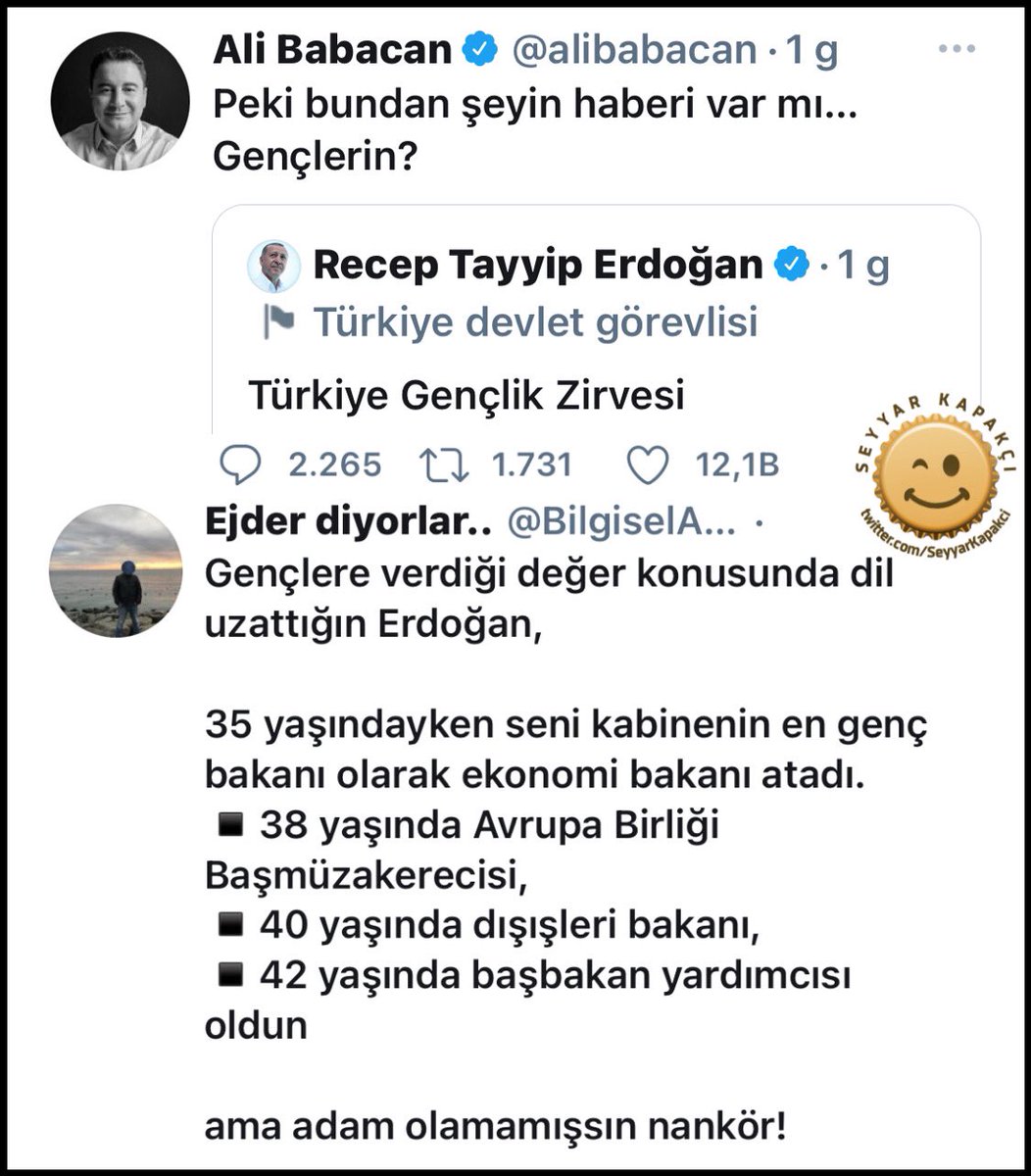 Ali Babacan'ı insan içine çıkılamaz hale getirmiş 

Puhahahaaa