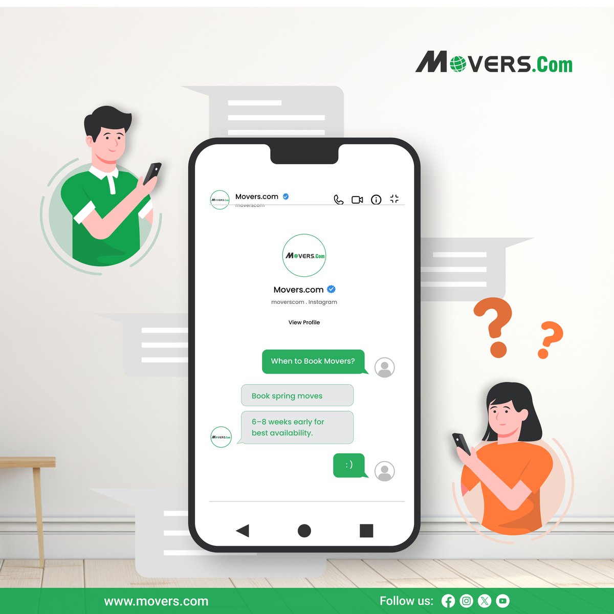 MoversCom's tweet image. When Is the Best Time to Book Movers?

Booking movers early can make a big difference, especially during busy seasons. Use Movers.com to compare movers and lock in your move with confidence.

#MovingSoon #SpringMove #RelocationPlanning #StressFreeMoving #HomeMoves